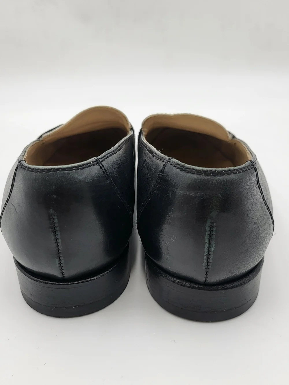CHANEL Two-Tone Leather Loafers in Black & White. Authentic...